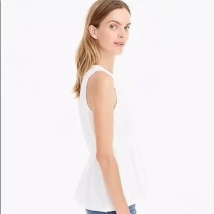 J.Crew eyelet lace silk blend sleeveless top